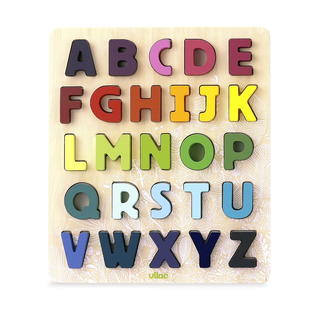 MAGICLULU Letras del alfabeto de madera, 100 letras pequeñas del