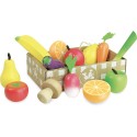 Set de frutas y verduras de madera