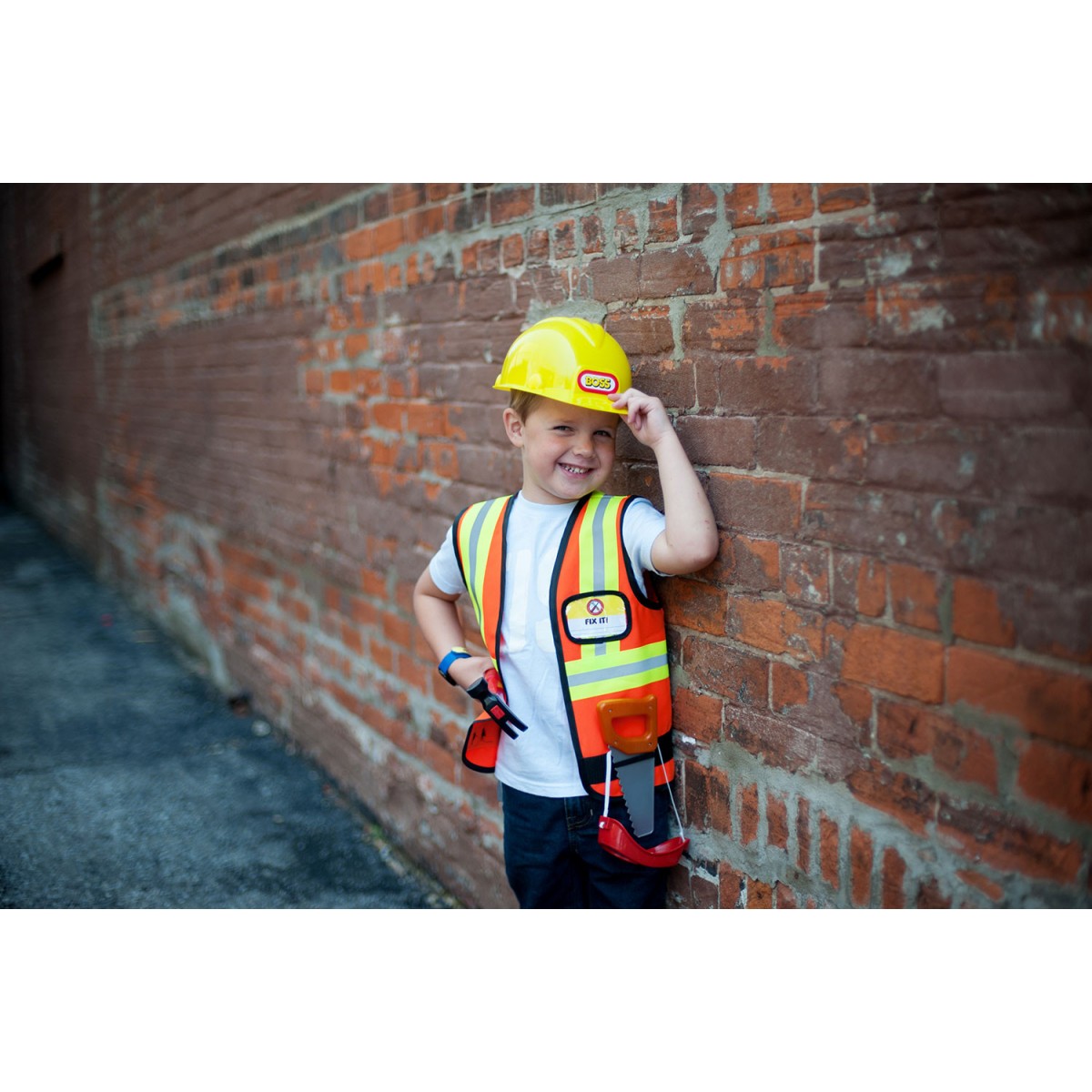 Casco de construcción para niños de 2 a 6 años de edad, casco o disfraz de  seguridad para niños
