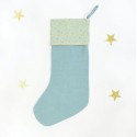 Calcetín de Navidad  con Estrellas Azul de Rockahula