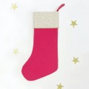 Calcetín de Navidad  con Estrellas Rojo de Rockahula