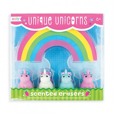Unique Unicorns Scented Erasers Gomas