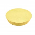 Disco de madera amarillo de 5 cm de diámetro